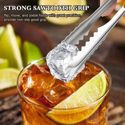 Stainless Steel Ice Cube Tongs – Durable Kitchen Clip for Ice, Sugar, Snacks