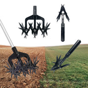 2 in 1 Garden Soil Scarifier Rotary Cultivator Tool