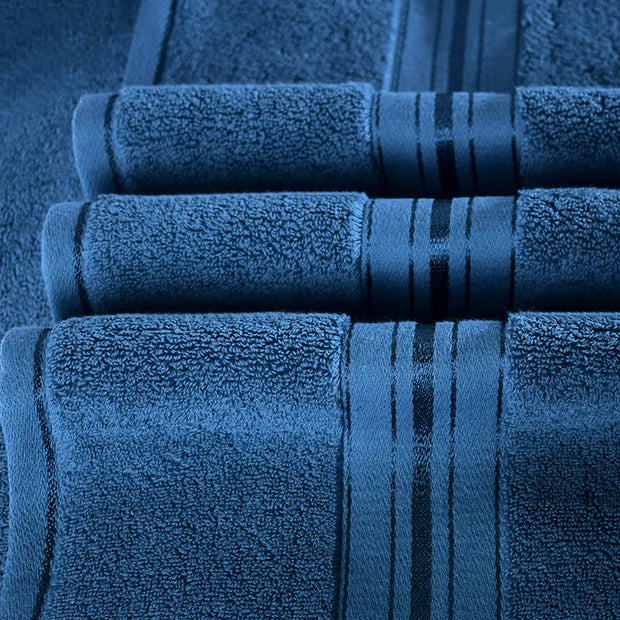 Thick 100% Cotton Absorbent Bath Towel Set