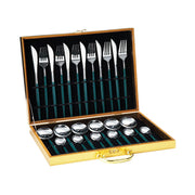 Stainless Steel Dinnerware Set – 6-Person Flatware Gift Box