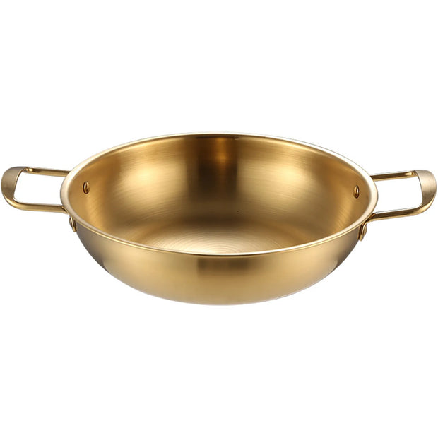 Single-Person Stainless Steel Hotpot with Handles