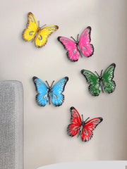 5pcs Metal Butterfly Wall Decor