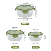 Microwave-Safe Transparent Food Storage Lunch Box