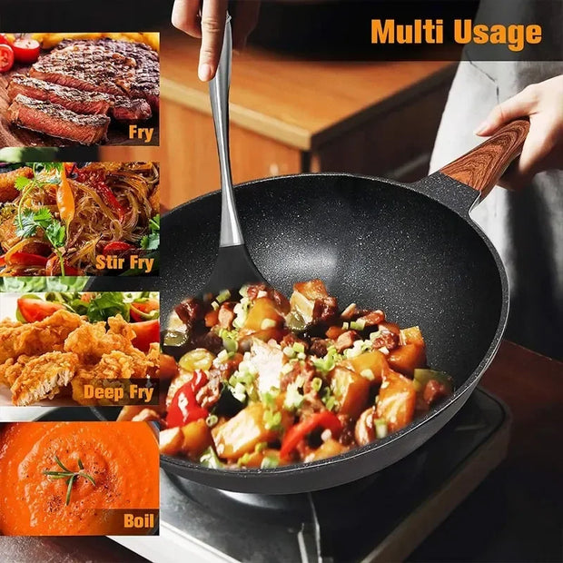 32CM Non-Stick Wok – Universal Frying Pan