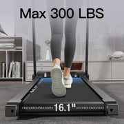 3.0HP Foldable Incline Treadmill with Sensors