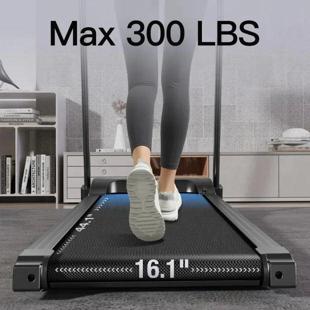 3.0HP Foldable Incline Treadmill with Sensors