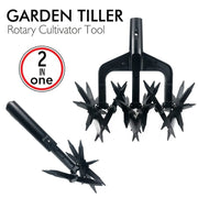 2-in-1 Garden Aerator & Soil Scarifier Tool
