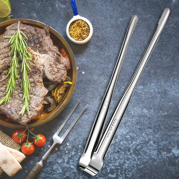 304 Stainless Steel Cooking Tweezers – Kitchen & BBQ Tongs