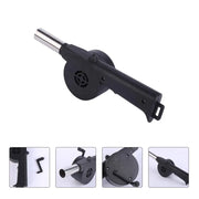 Portable Hand Crank BBQ Air Blower Fan