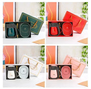 Ceramic Gift Mug Set with Spoon & Bag