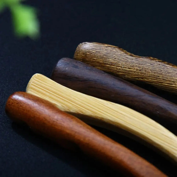 Wooden Tea Scoop – Natural Color, 17cm