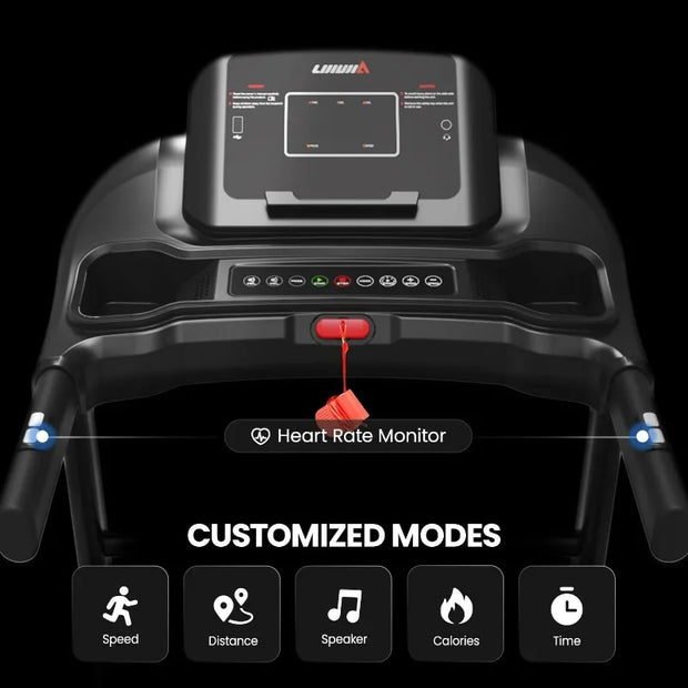 Foldable 3.0 HP Treadmill with Incline & Display