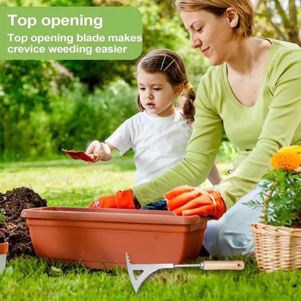 Manual Crack Weeder Garden Weed Removal Tool