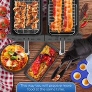 2PCS Stainless Steel Air Fryer Rack Set