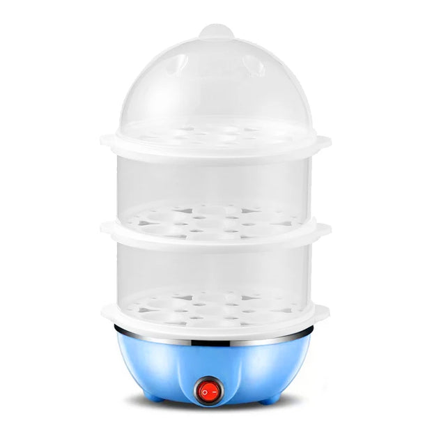 Portable Electric Egg Boiler – 3-Layer Mini Steamer