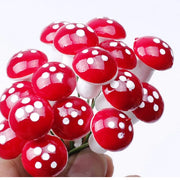 50Pcs Mini Red Foam Mushrooms
