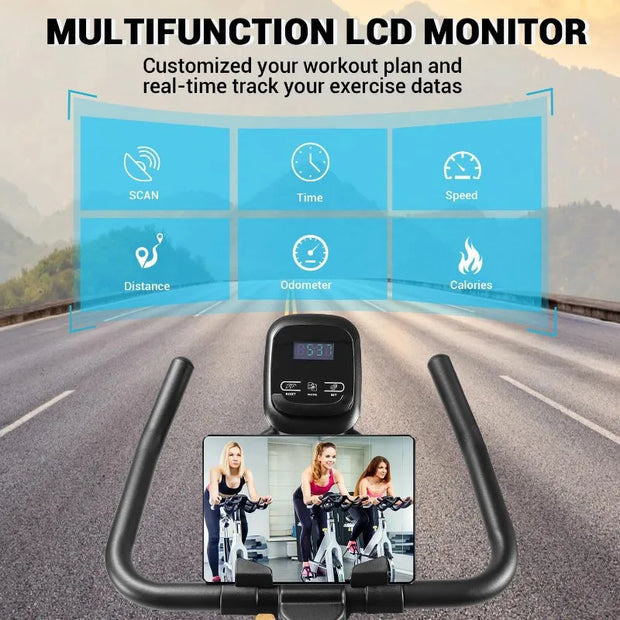 Indoor Exercise Bike, Magnetic Resistance, Quiet, Adjustable