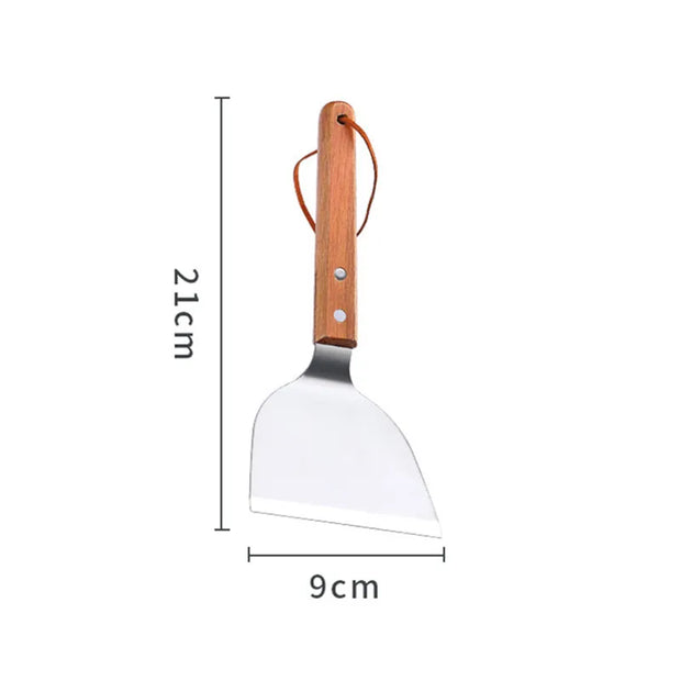Stainless Steel Wood Handle Cooking Spatula Shovel