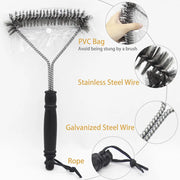 Stainless Steel BBQ Grill Cleaning Brush Tool