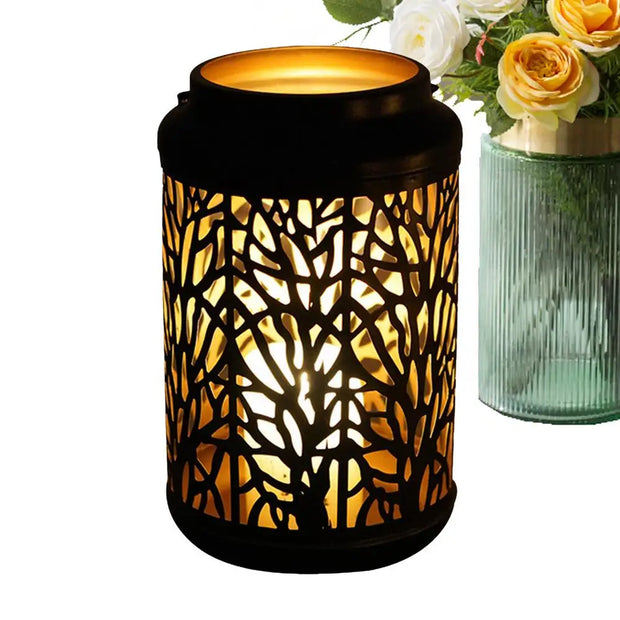 Vintage Hollow Metal Tealight Candle Holder Ornament