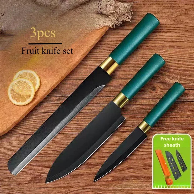 Professional 7-Piece Stainless Steel Kitchen Knife Set