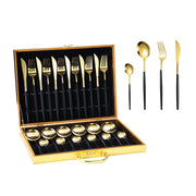 Stainless Steel Dinnerware Set – 6-Person Flatware Gift Box