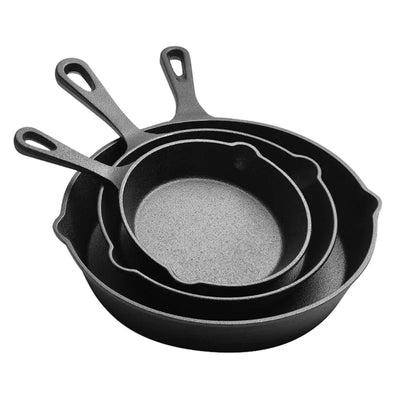 Cast Iron Non-Stick Skillet Pan for Gas & Induction