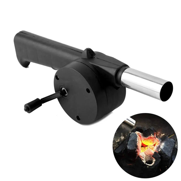 Portable Hand Crank BBQ Air Blower Fan