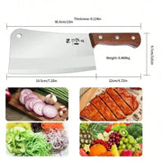 Professional Stainless Steel Meat Cleaver – 30.5cm Full Length