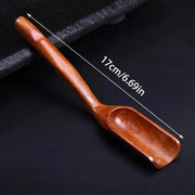Wooden Tea Scoop – Natural Color, 17cm