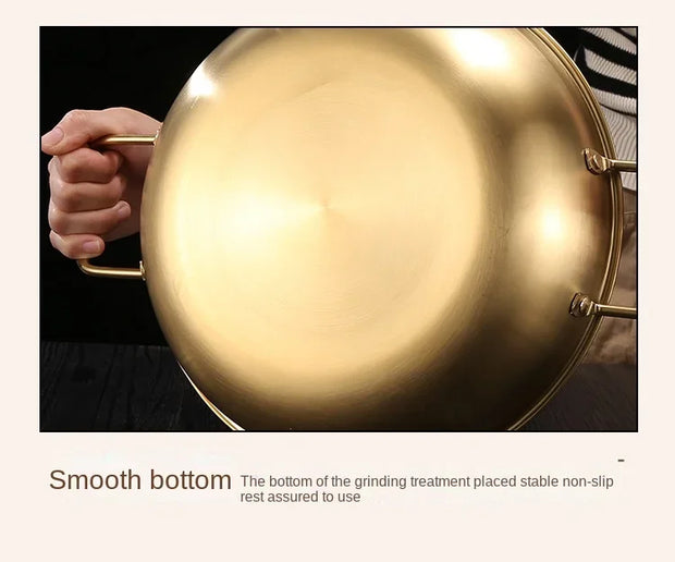 Korean Gold Stainless Steel Single Hot Pot