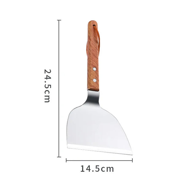 Stainless Steel Wood Handle Cooking Spatula Shovel