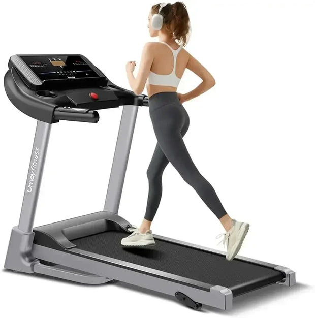 3.0HP Foldable Incline Treadmill with Sensors