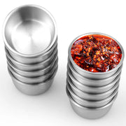 12/24pcs Stainless Steel Sauce Dipping Bowls