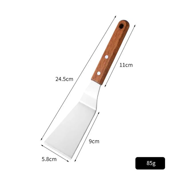 Stainless Steel Wood Handle Cooking Spatula Shovel
