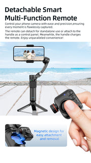Handheld 3-Axis Gimbal Stabilizer for Smartphones