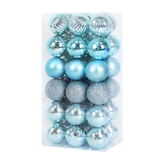 36pcs 4cm Christmas Tree Hanging Ornaments
