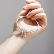 "925 Sterling Silver Adjustable Cuff Bracelet Women"