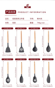 Eco-Friendly Silicone Cooking Tool Set