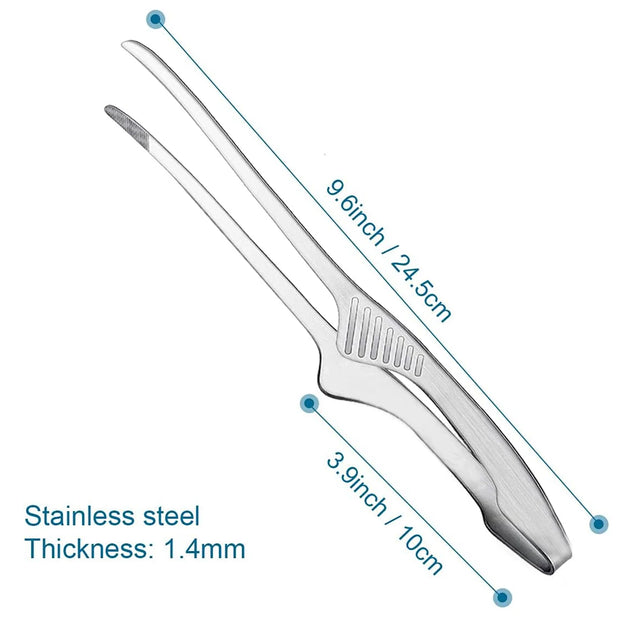 Stainless Steel Anti-Slip BBQ Tongs
