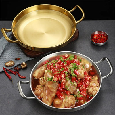 Stainless Steel Seafood Pot – Induction & Gas Compatible
