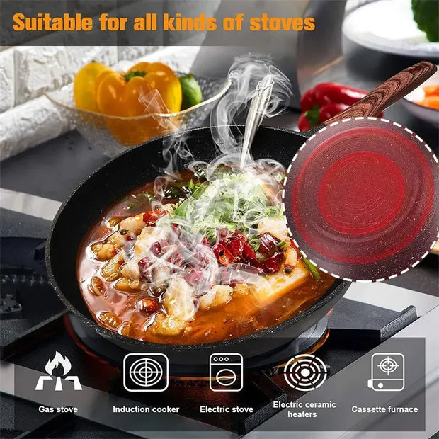 32CM Non-Stick Wok – Universal Frying Pan