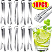 Stainless Steel Ice Cube Tongs – Durable Kitchen Clip for Ice, Sugar, Snacks
