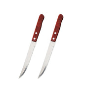 Stainless Steel Steak Knife Set Wooden Handle