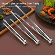 304 Stainless Steel BBQ Grill Tongs Clip