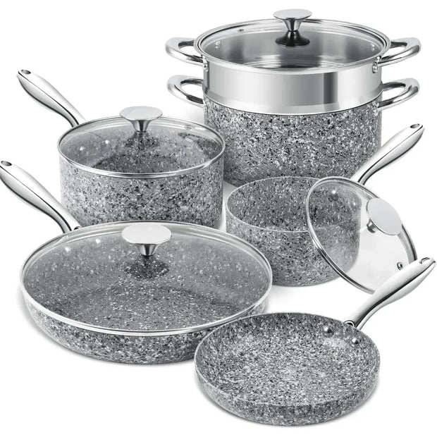 22-Piece Nonstick Stone Cookware Set