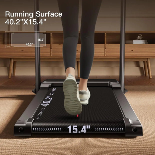 Folding Electric Treadmill for Home Use – 2.5HP Motor, LED Console, Heart Rate Monitor