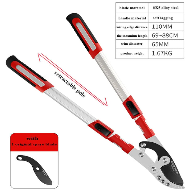 Telescopic Garden Lopper Anti-Slip Pruner