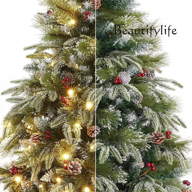 Retro Red Green Gold Christmas Tree Decor