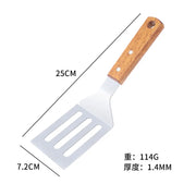 Stainless Steel Wood Handle Cooking Spatula Shovel